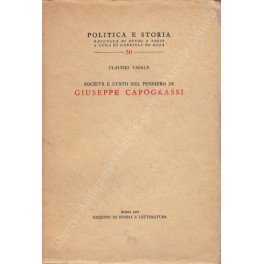 Societa e Stato nel pensiero di Giuseppe Capograssi