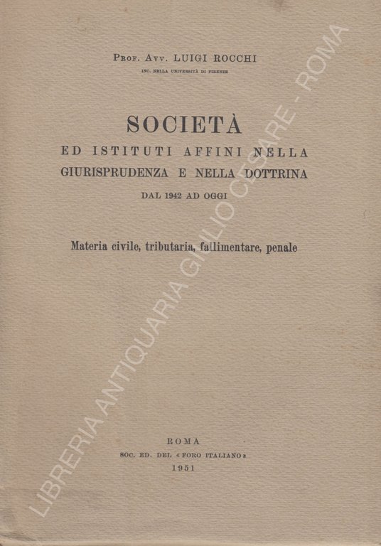 Società ed istituti affini nella giurisprudenza e nella dottrina dal … | Immagine Gallery 2