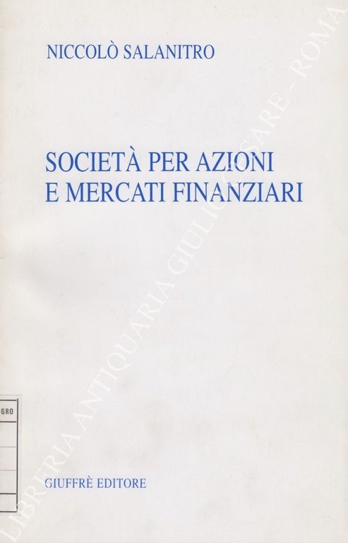 Società per azioni e mercati finanziari. Corso di lezioni | Immagine Gallery 2
