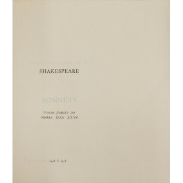 Sonnets. Version francaise de Pierre Jean Jouve