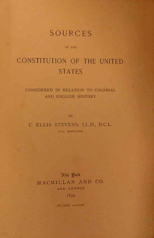 Sources of the Constitution of the United States considered in … | Immagine Gallery 2