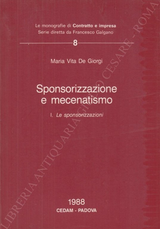 Sponsorizzazione e mecenatismo. Vol. I - Le sponsorizzazioni | Immagine Gallery 2