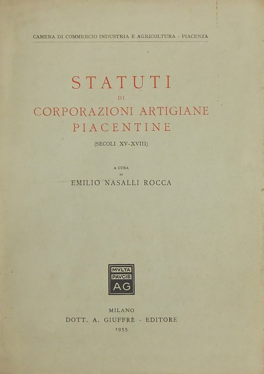 Statuti di Corporazioni Artigiane Piacentine. (Secoli XV-XVIII) | Immagine Gallery 2