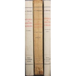 Storia del diritto romano. Vol. I, vol. II parte I, …