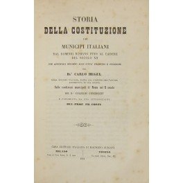 Storia della Costituzione dei Municipi italiani dal dominio romano fino …