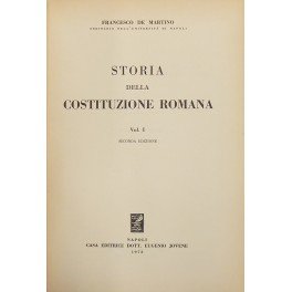 Storia della Costituzione romana. Vol. I