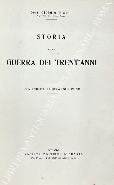 Storia della guerra dei trent'anni con ritratti, illustrazioni e carte | Immagine Gallery 2