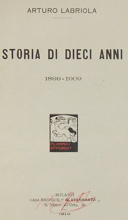Storia di dieci anni (1899-1909) | Immagine Gallery 2