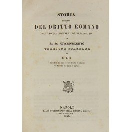 Storia esterna del dritto romano. Versione italiana di C.D.R. (C. …