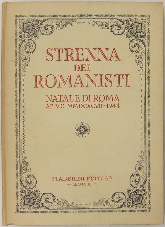 Strenna dei romanisti. Natale di Roma. N. 5 - 1944 | Immagine Gallery 2