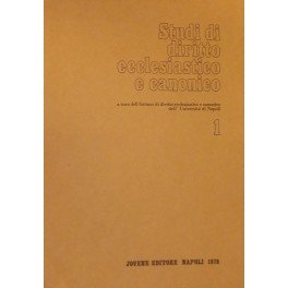 Studi di diritto ecclesiastico e canonico. A cura dell'Istituto di …