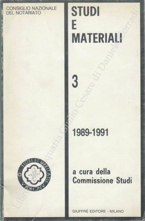 Studi e materiali. Vol. III - 1989-1991 | Immagine Gallery 2