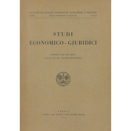 Studi economico-giuridici. Pubblicati per cura della Facoltà di Giurisprudenza dell'Università … | Immagine principale