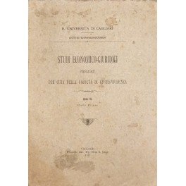 Studi economico-giuridici. Pubblicati per cura della Facoltà di Giurisprudenza della …