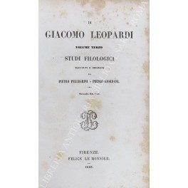 Studi filologici. Raccolti e ordinati da Pietro Pellegrini e Pietro …