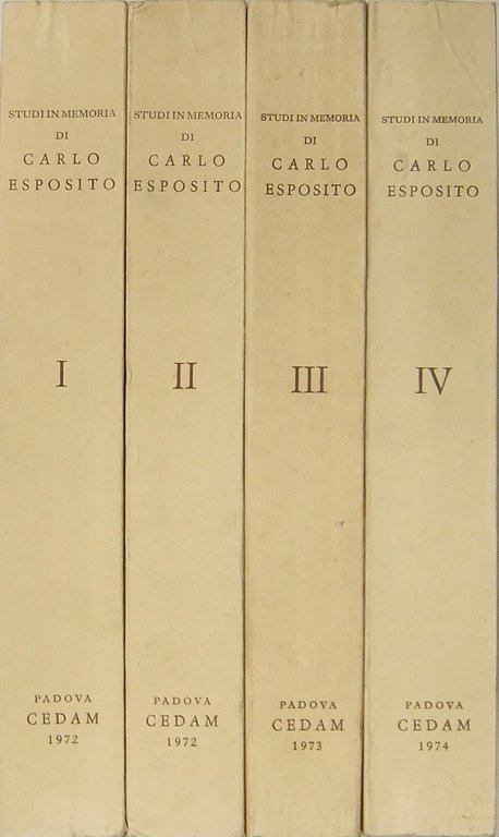 Studi in memoria di Carlo Esposito | Immagine Gallery 2