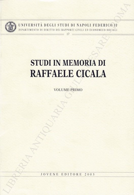 Studi in memoria di Raffaele Cicala | Immagine Gallery 2