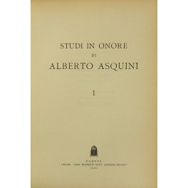 Studi in onore di Alberto Asquini. Vol. I | Immagine principale