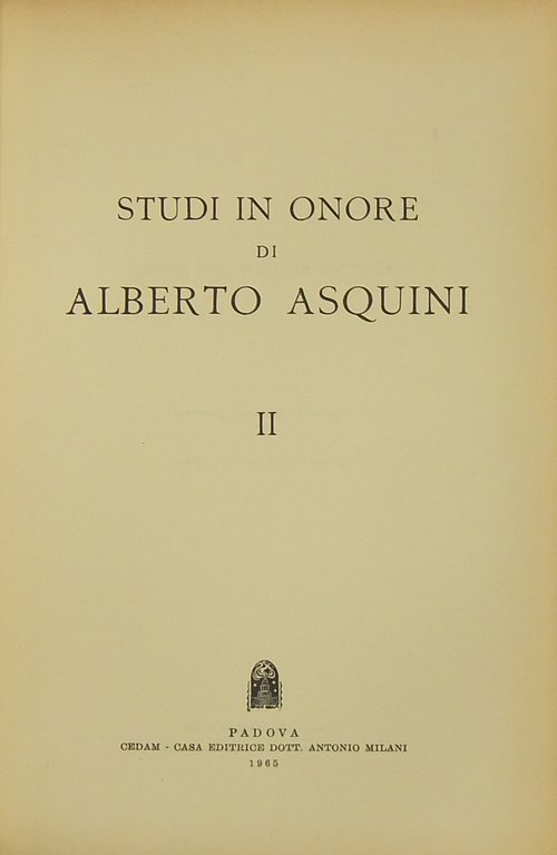 Studi in onore di Alberto Asquini. Vol. II | Immagine Gallery 2