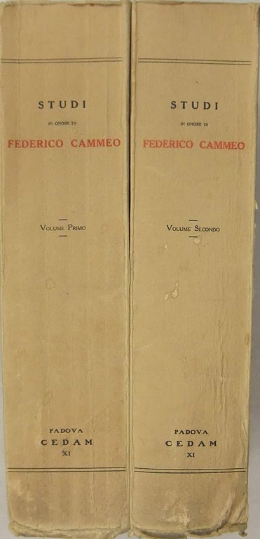 Studi in onore di Federico Cammeo | Immagine Gallery 2