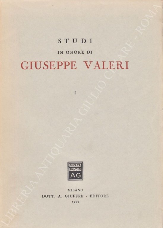 Studi in onore di Giuseppe Valeri | Immagine Gallery 2