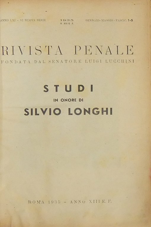 Studi in onore di Silvio Longhi. Volume speciale della Rivista … | Immagine Gallery 2