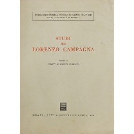 Studi per Lorenzo Campagna. Vol. II - Scritti di diritto …