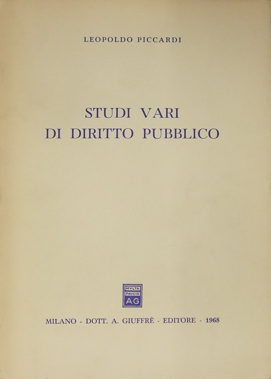 Studi vari di diritto pubblico | Immagine Gallery 2