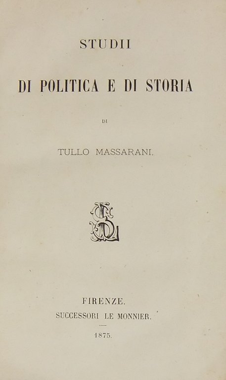 Studii di politica e di storia | Immagine Gallery 2
