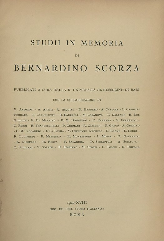 Studii in memoria di Bernardino Scorza pubblicati a cura della … | Immagine Gallery 2
