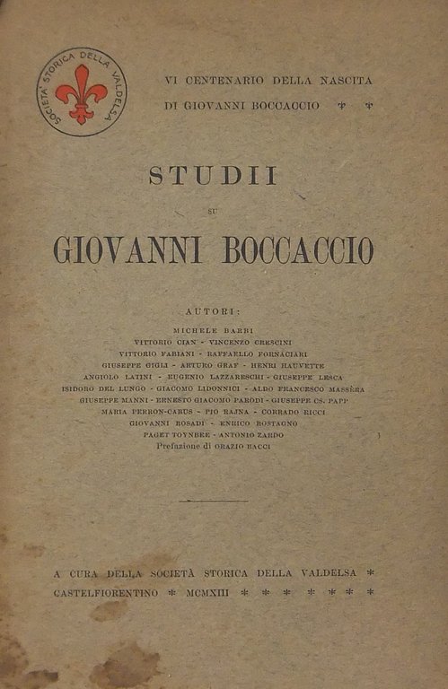 Studii su Giovanni Boccaccio | Immagine Gallery 2