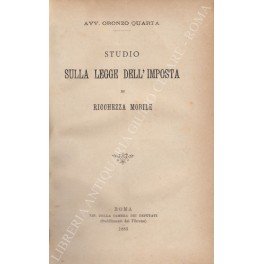 Studio sulla legge dell'imposta di ricchezza mobileStudio sulla legge dell'Imposta …