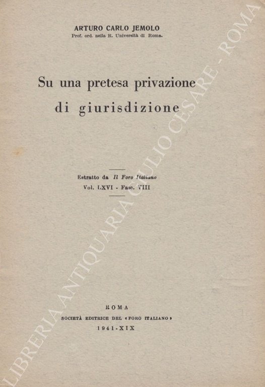 Su una pretesa privazione di giurisdizione | Immagine Gallery 2