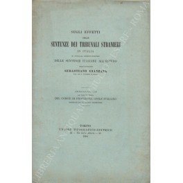 Sugli effetti delle sentenze dei tribunali stranieri in Italia e … | Immagine principale