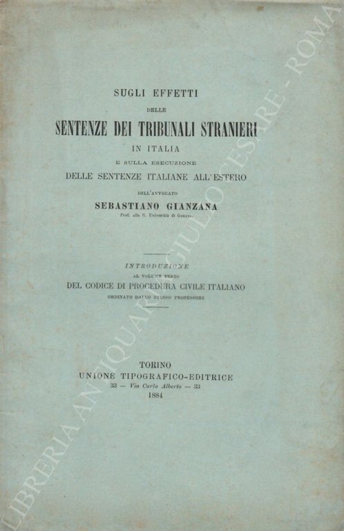 Sugli effetti delle sentenze dei tribunali stranieri in Italia e … | Immagine Gallery 2