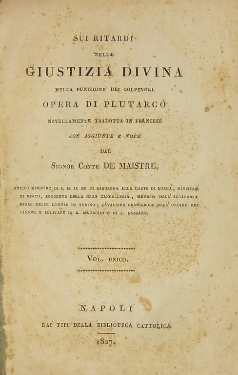 Sui ritardi della giustizia divina nella punizione dei colpevoli. Opera … | Immagine Gallery 2
