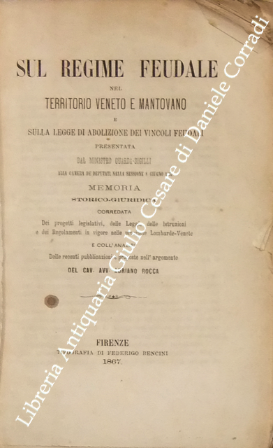 Sul regime feudale nel territorio veneto e mantovano e sulla … | Immagine Gallery 2