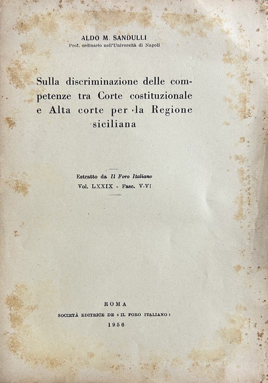 Sulla discriminazione delle competenze tra Corte costituzionale e Alta corte … | Immagine Gallery 2