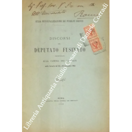 Sulla municipalizzazione dei pubblici servizi. Discorsi del deputato Fusinato pronunziati … | Immagine Gallery 1
