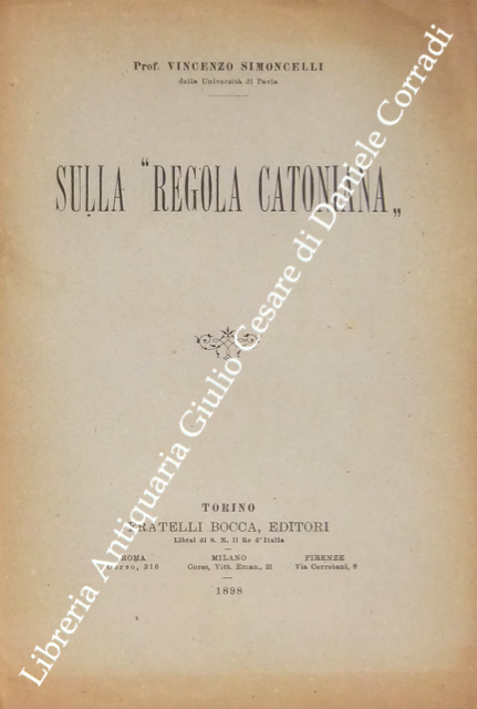 Sulla "Regola Catoniana" | Immagine Gallery 2