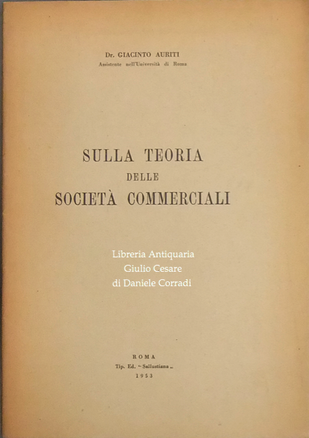 Sulla teoria delle società commerciali | Immagine Gallery 2