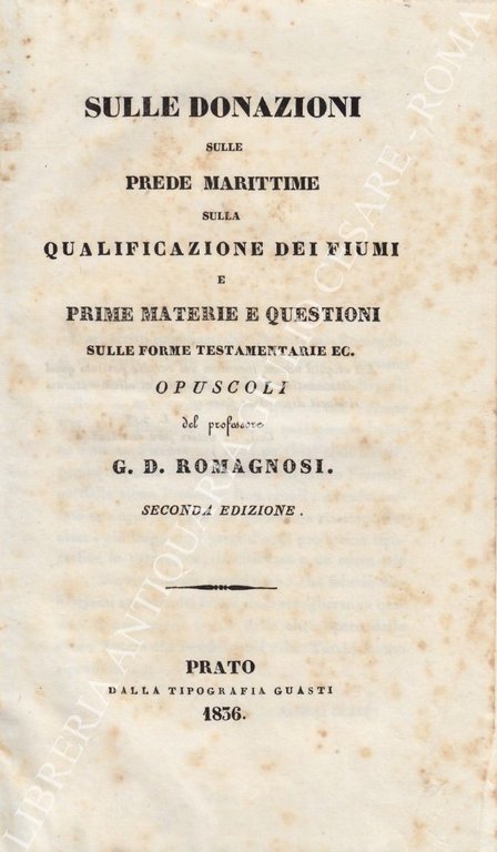 Sulle donazioni sulle prede marittime sulla qualificazione dei fiumi e … | Immagine Gallery 2