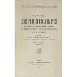 Summa iuris publici ecclesiastici. Ad normam codicis iuris canonicis et …