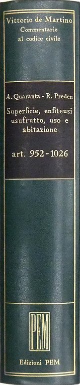 Superficie, enfiteusi, usufrutto, uso e abitazione. Art. 952-1026 | Immagine Gallery 2