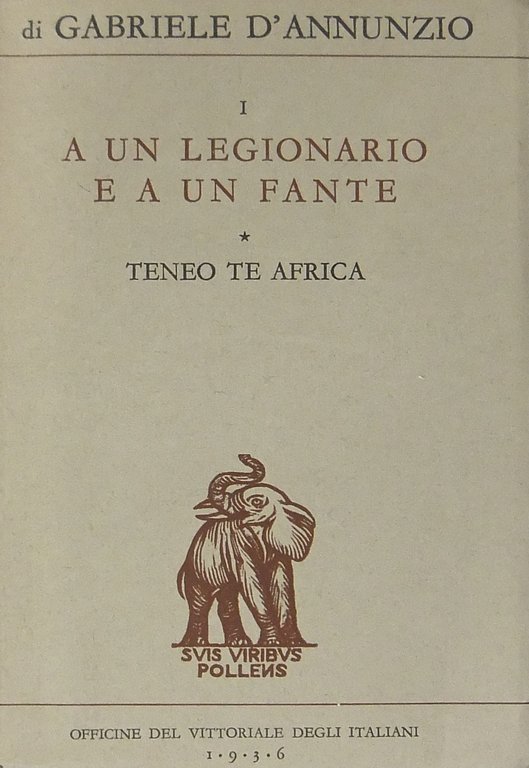 Teneo te Africa Vol. I - A un legionario e … | Immagine Gallery 2