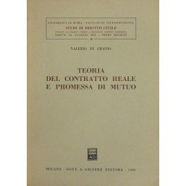Teoria del contratto reale e promessa di mutuo