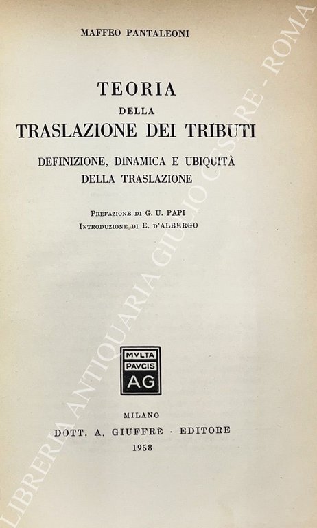 Teoria della traslazione dei tributi. Definizione, dinamica e ubiquità della … | Immagine Gallery 2