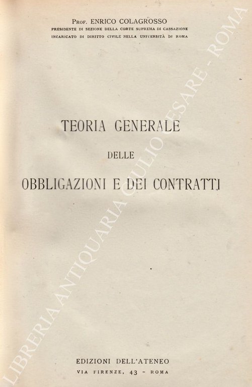 Teoria generale delle obbligazioni e dei contratti | Immagine Gallery 2