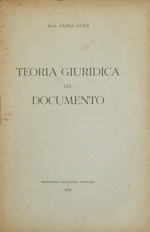 Teoria giuridica del documento | Immagine Gallery 2