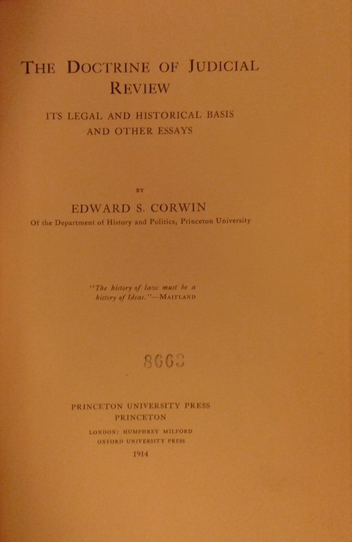 The doctrine of judicial review its legal and historical basis … | Immagine Gallery 2